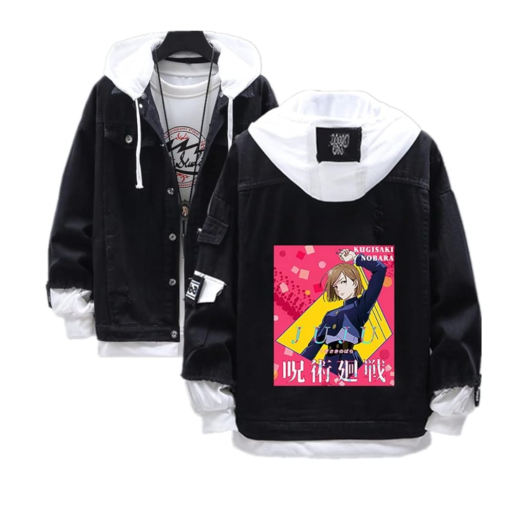 Amazon.com: Ning Qi Anime JujutsuKaisen Denim Jackets Unisex